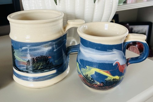 Pottery tankard mug - pottery,