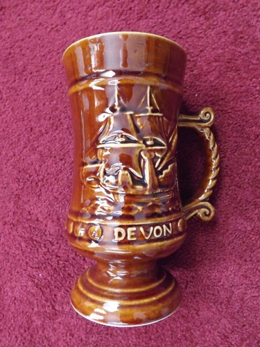 Brown glazed pottery - pottery, tankard