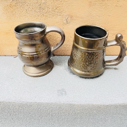 Pair prinknash pottery - pair,