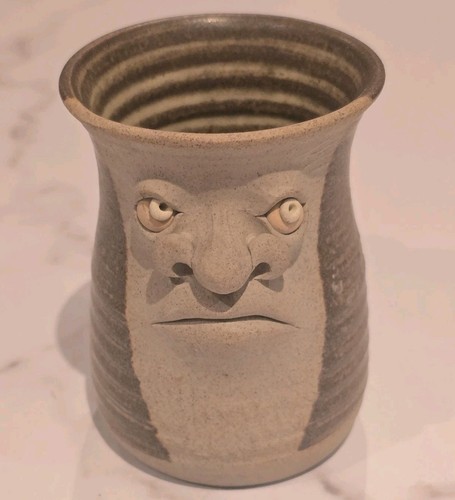 Vintage muggins pottery face - vintage,