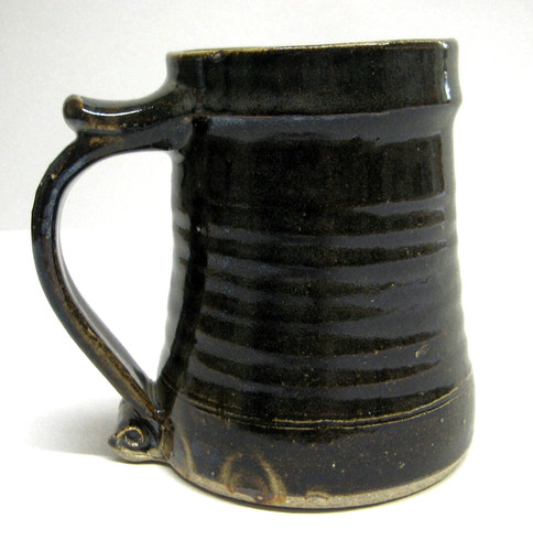 Leach pottery tankard - pottery, tankard.