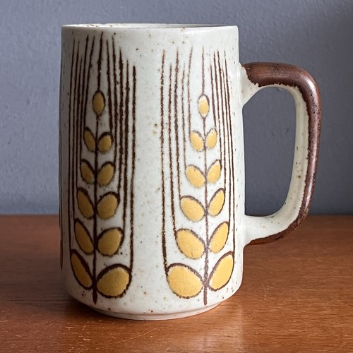 Vintage large pottery mug - vintage,