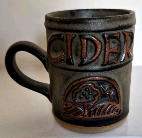 Vintage stoneware cider - stoneware, mug
