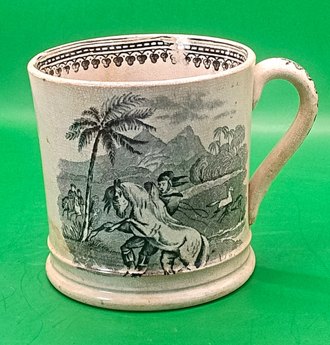 Antique pottery mug - , tankard