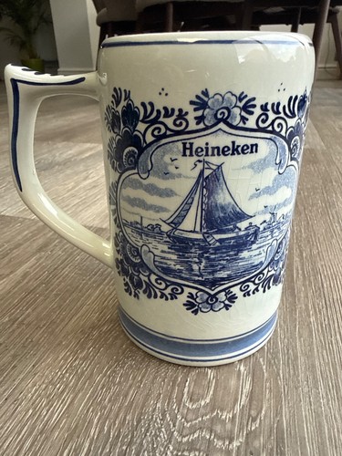 Delft blue white heineken - delft, 5"