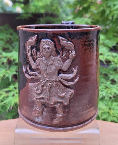 Large studio pottery tankard - large,