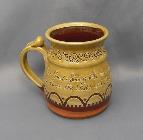 Large slipware sgraffito