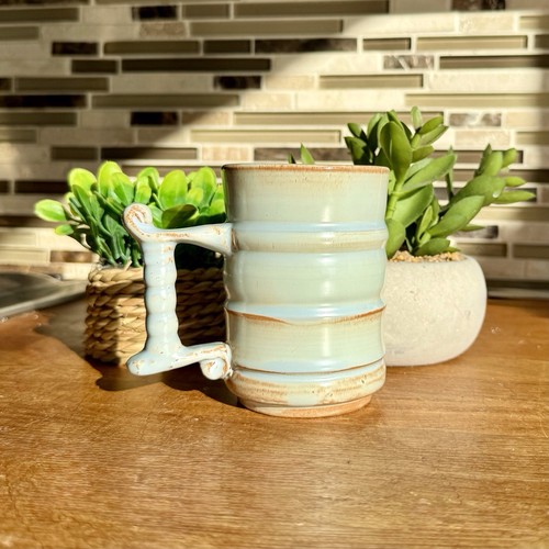 Vintage studio pottery tankard - pottery,