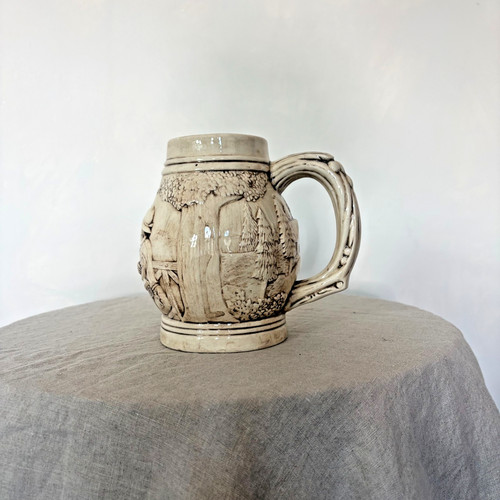 Vintage italian relief pottery - italian,